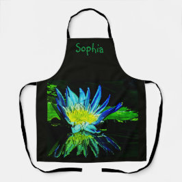 All-over-Print-Schürze "Black Lily" Schürze