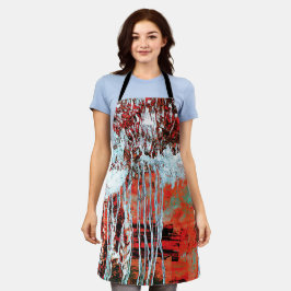 All‑Over Print Schürze – Corrosion Pulse