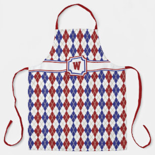 All-over-Print-Schürze der Americana-Raute Schürze