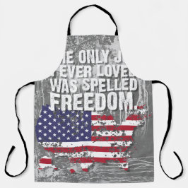All-Over Print Schürze – Freedom Job