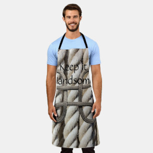 All Over Print Schürze Keep it Handsome Seil