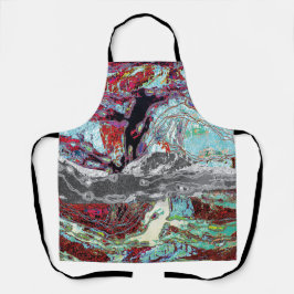 All‑Over Print Schürze – Strata Pulse