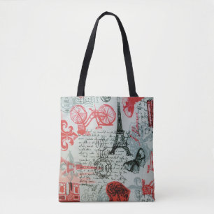 All-Over-Print-Tasche "Paris Style"