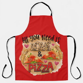 All-over Red Alles, was Sie brauchen Liebe Pizza K Schürze
