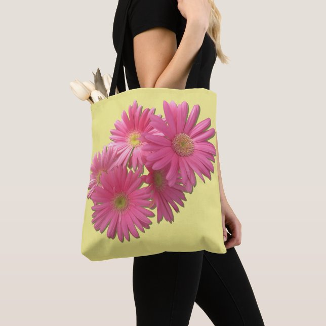 All-over-Tasche - Dunkelrosa Gerbera Daisies (Von Nahem)