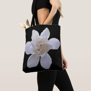 All-over-Tasche - Grödnerei auf Schwarz