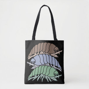 All-Over Tote - 3 Rollasseln (schwarz)
