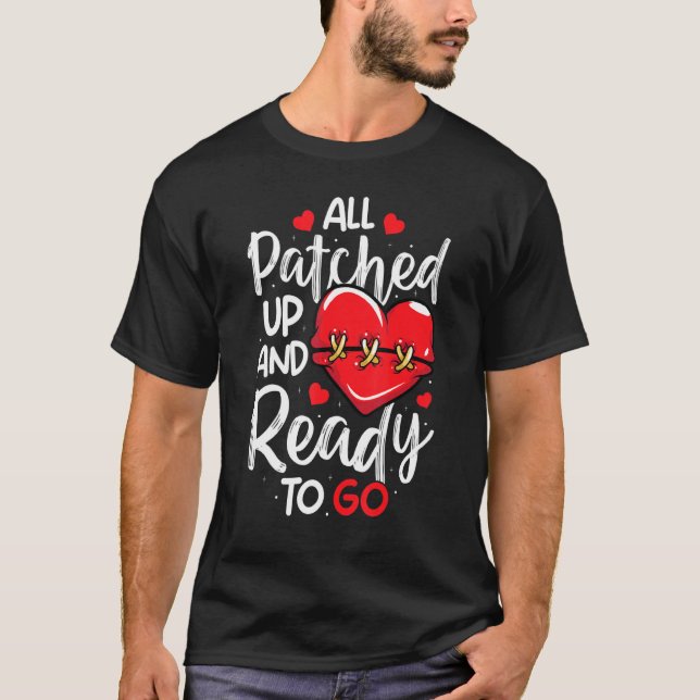 All Patched Up Open Heart Surgery Bypass Surgery S T-Shirt (Vorderseite)