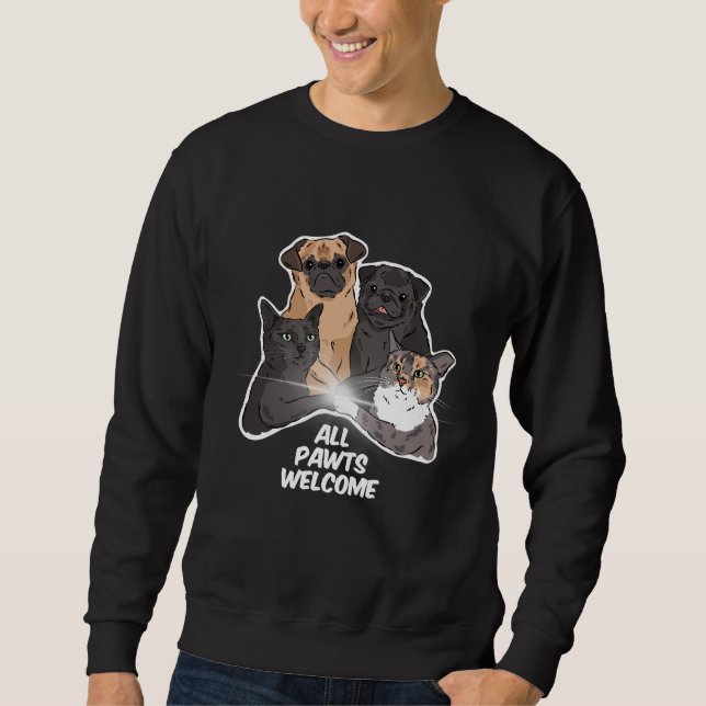 All Pawts Willkommen Sweatshirt ohne Logo (Vorderseite)