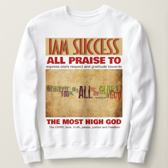 ALL PRAISE SWEATSHIRT (Design vorne)
