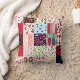 All Red Cherry Cheat Quilt Muster 2025 Kissen