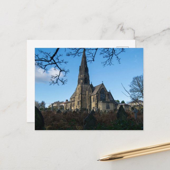 All Saints Church, Salterhebble Postkarte (Vorderseite/Rückseite Beispiel)