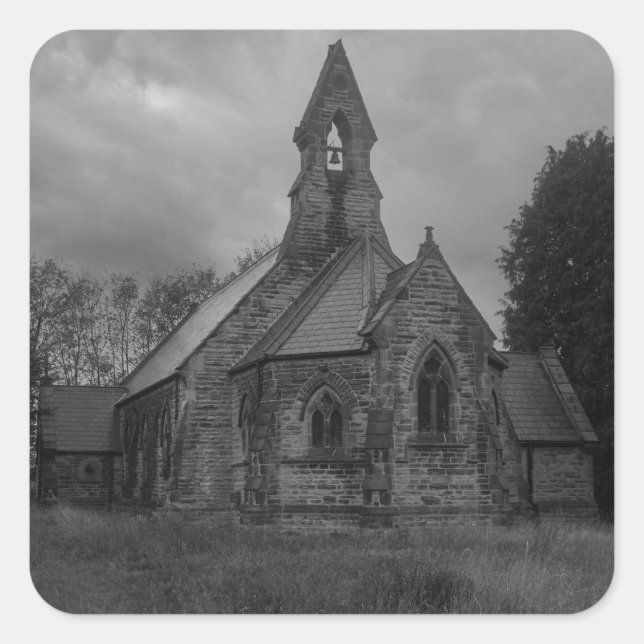 All Saints Church, Whitley Quadratischer Aufkleber (Vorderseite)