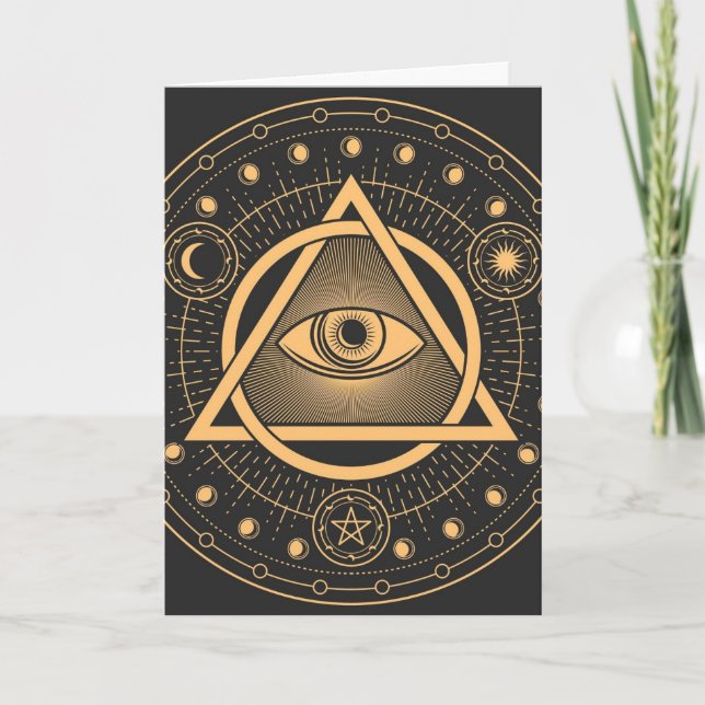 All Seeing Eye Blank Karte (Vorderseite)