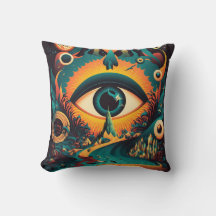 All Seeing Eye Kissen | Psychedelische Kunst