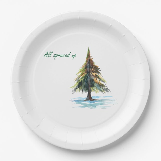 All spruced up pappteller (Vorderseite)