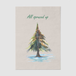 All spruced up seidenpapier