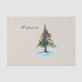 All spruced up seidenpapier