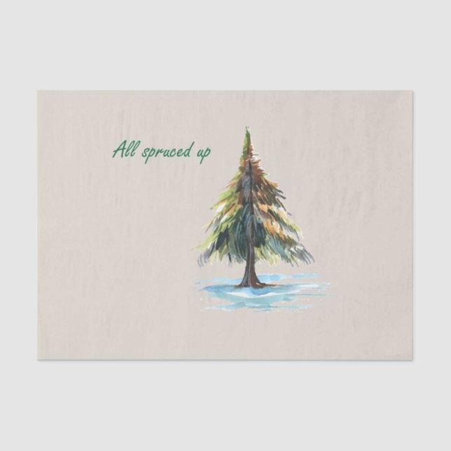 All spruced up seidenpapier (Vorderseite)