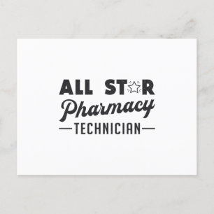 All Star Apothekentechniker Apotheker Medizin Postkarte