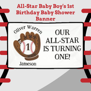 All-Star-Baby-1. Geburtstag Baby Shower Banner