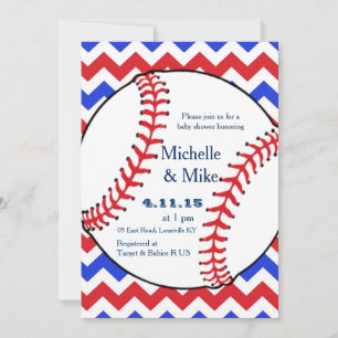 All Star Baseball Baby Shower Einladungen