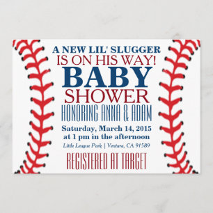 All Star Baseball Baby Shower Einladungen