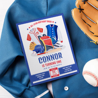 All Star Baseball Budget Geburtstagseinladung
