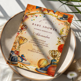 All Star Basketball Baby Shower Einladung