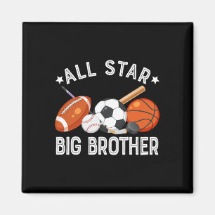 All Star Big Brother des Geburtstags Sketll Fußbal Magnet