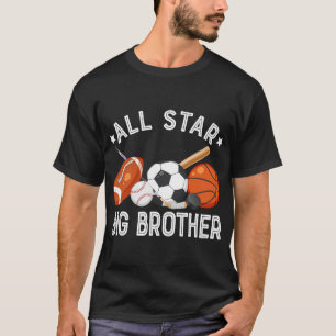 All Star Big Brother des Geburtstags Sketll Fußbal T-Shirt