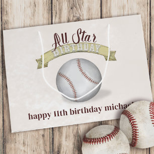 All Star Birthday Baseball Custom Große Geschenktüte