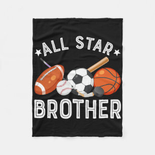 All-Star-Bruder des Geburtstagsjungen Sketll Fußba Fleecedecke
