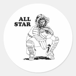 All-Star-Fänger Runder Aufkleber
