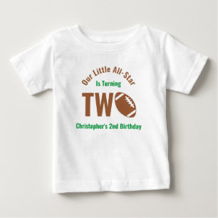 All-Star Football 2. Geburtstag Baby T-shirt