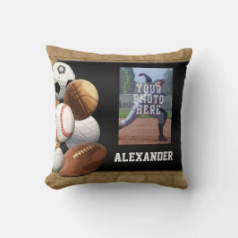 All-Star-Foto für Sport/Name-Pillow Kissen