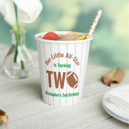 All-Star Fußball 2. Geburtstag Pappbecher