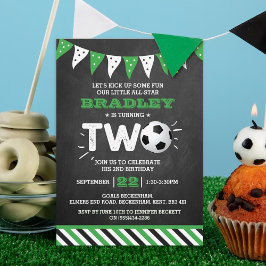 All-Star Fußball Ball 2. Geburtstag Einladung