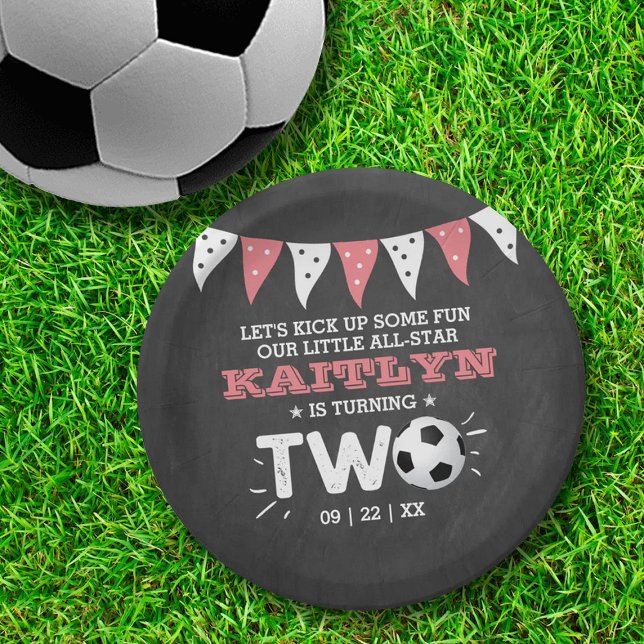 All-Star Fußball Ball 2. Geburtstag Pappteller (Von Creator hochgeladen)
