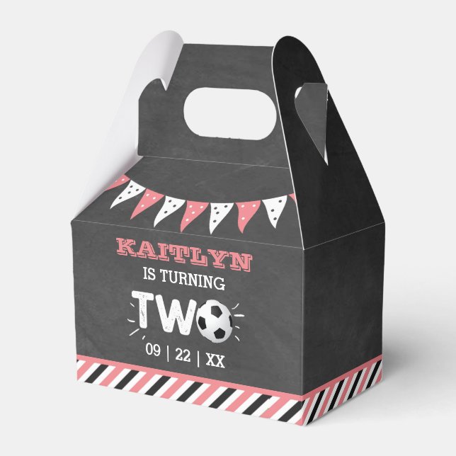 All-Star Fußball Ball 2. Geburtstag Party Geschenkschachtel (Vorderseite)