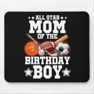 All Star Mama des Geburtstagsjungen Sketll Fußball Mousepad