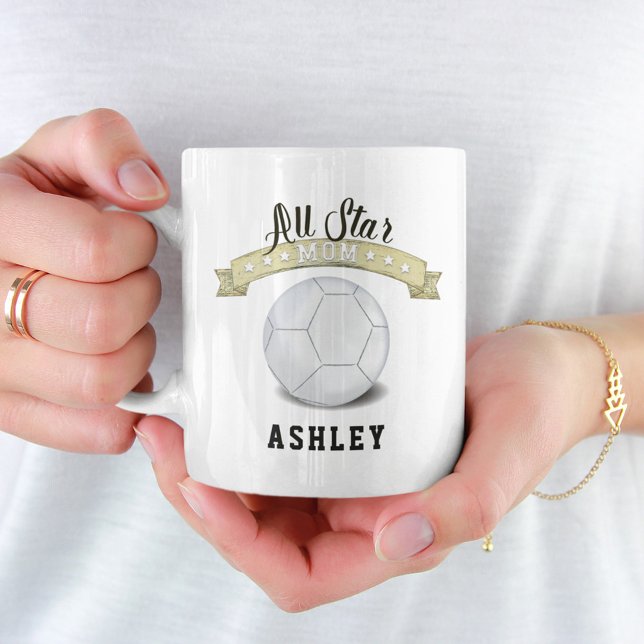 All Star Mama Volleyball Personalisiert Kaffeetasse (Von Creator hochgeladen)