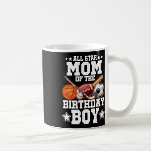 All-Star-Mutter des Geburtstagsjungen Sketll Fußba Kaffeetasse