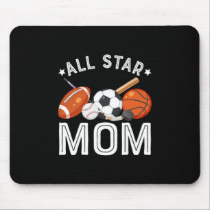 All-Star-Mutter des Geburtstagsjungen Sketll Fußba Mousepad
