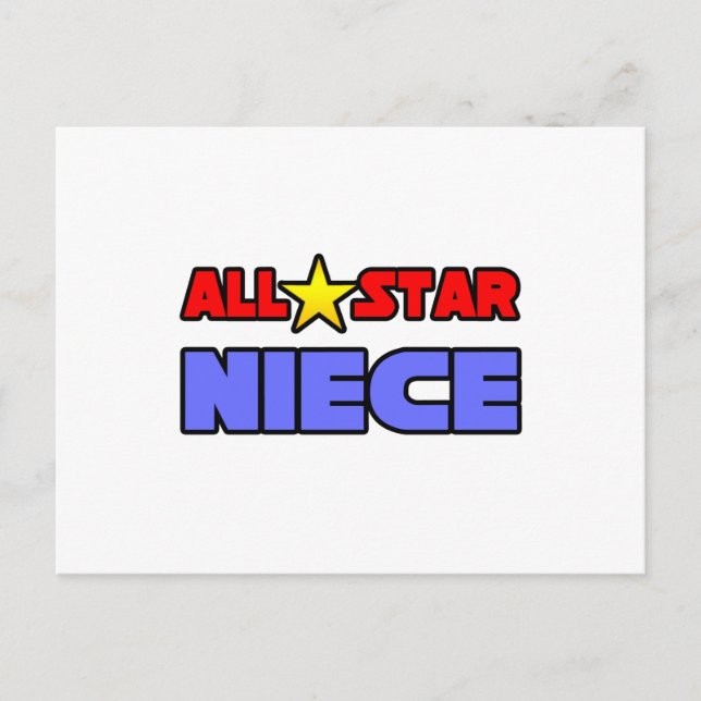 All Star Niece Postkarte (Vorderseite)