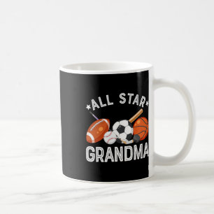All-Star-Oma des Geburtstagsjungen Sketll Fußball Kaffeetasse