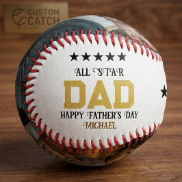 All Star Papa Foto Baseball zum Vatertag personali
