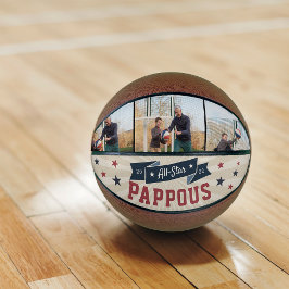 All-Star Pappous Custom Foto Opa Basketball