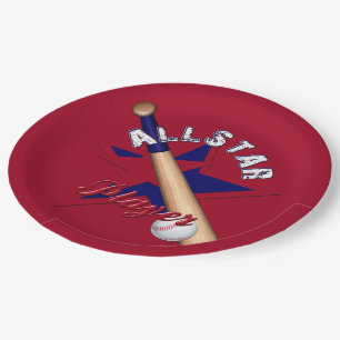 All-Star-Player,Ball Player-Rot-Teller Pappteller