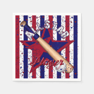 All-Star-Player,Ball-Spieler-Striptepete Napkins Serviette